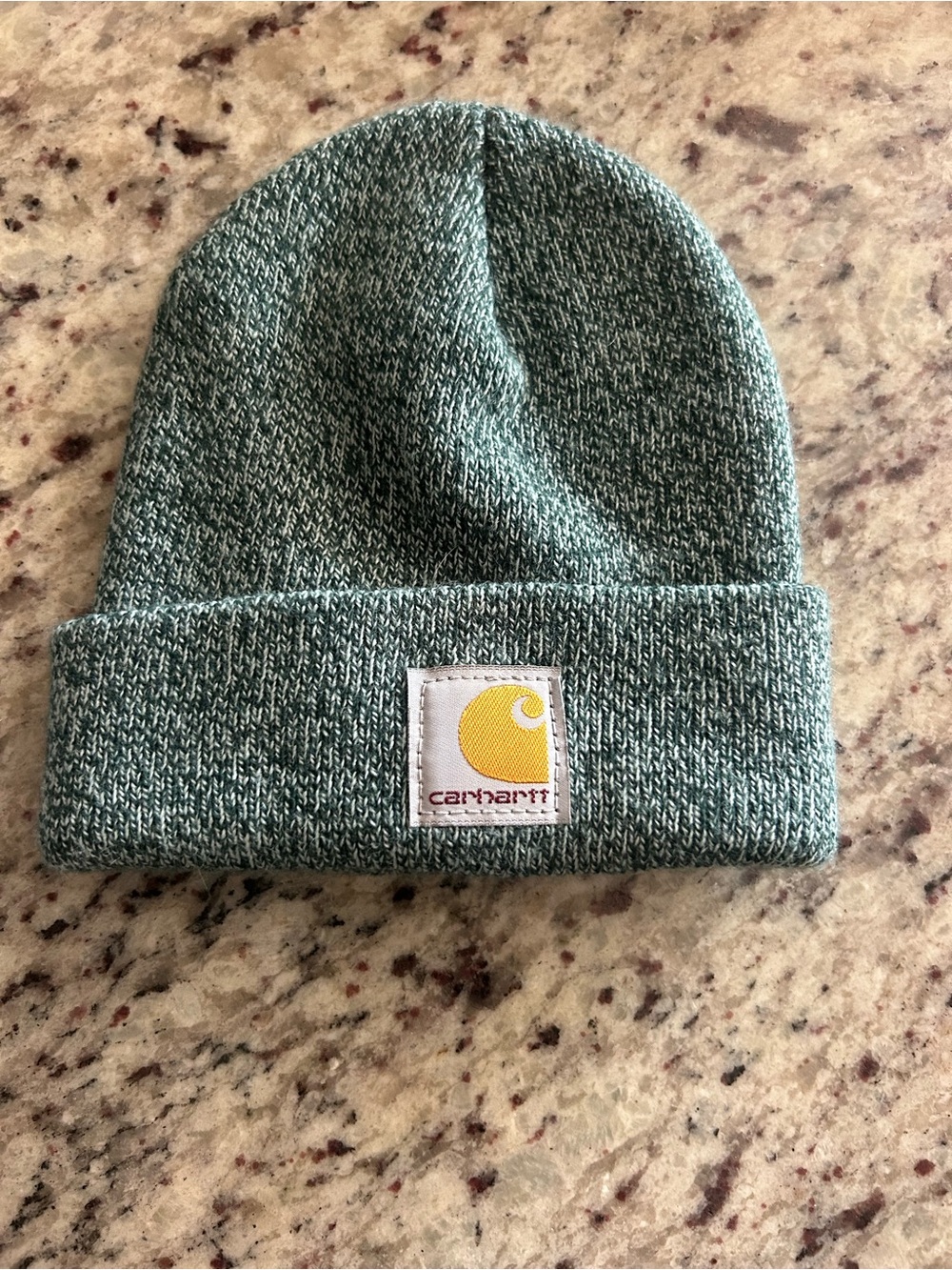 Carhartt Heathered Teal Knit Cuffed Beanie